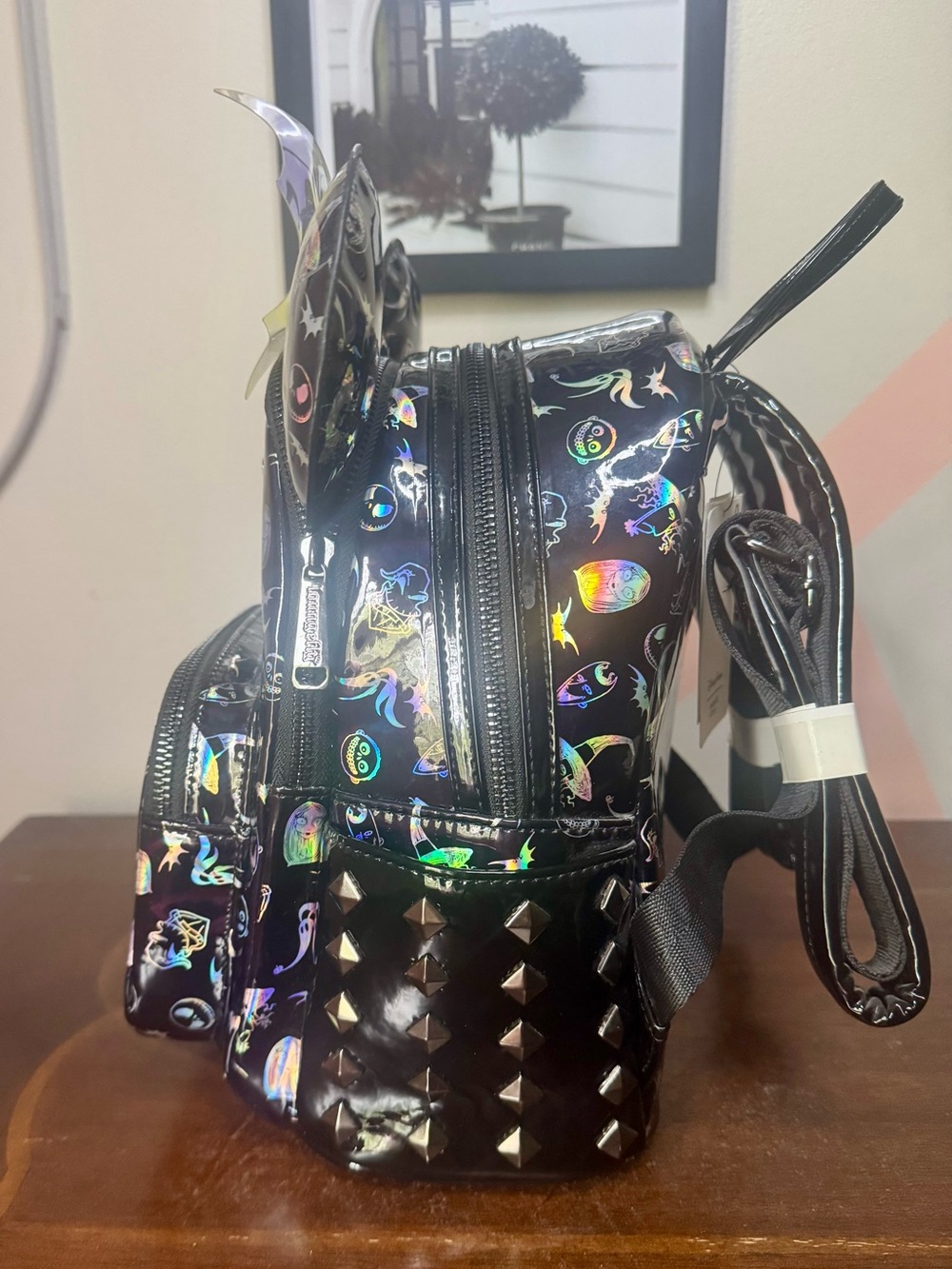 The Nightmare Before Christmas Holographic Disney Parks Loungefly Backpack Set - Picture 5 of 7